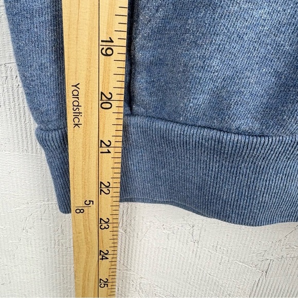 LOVE YAYA Dusty Blue Colorful Embroidered long sleeve Zip Up Hoodie Top 2 Medium - Picture 8 of 9